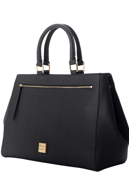 Dooney & Bourke Handbags - Dooney & Bourke Saffiano Zip Satchel Handbag